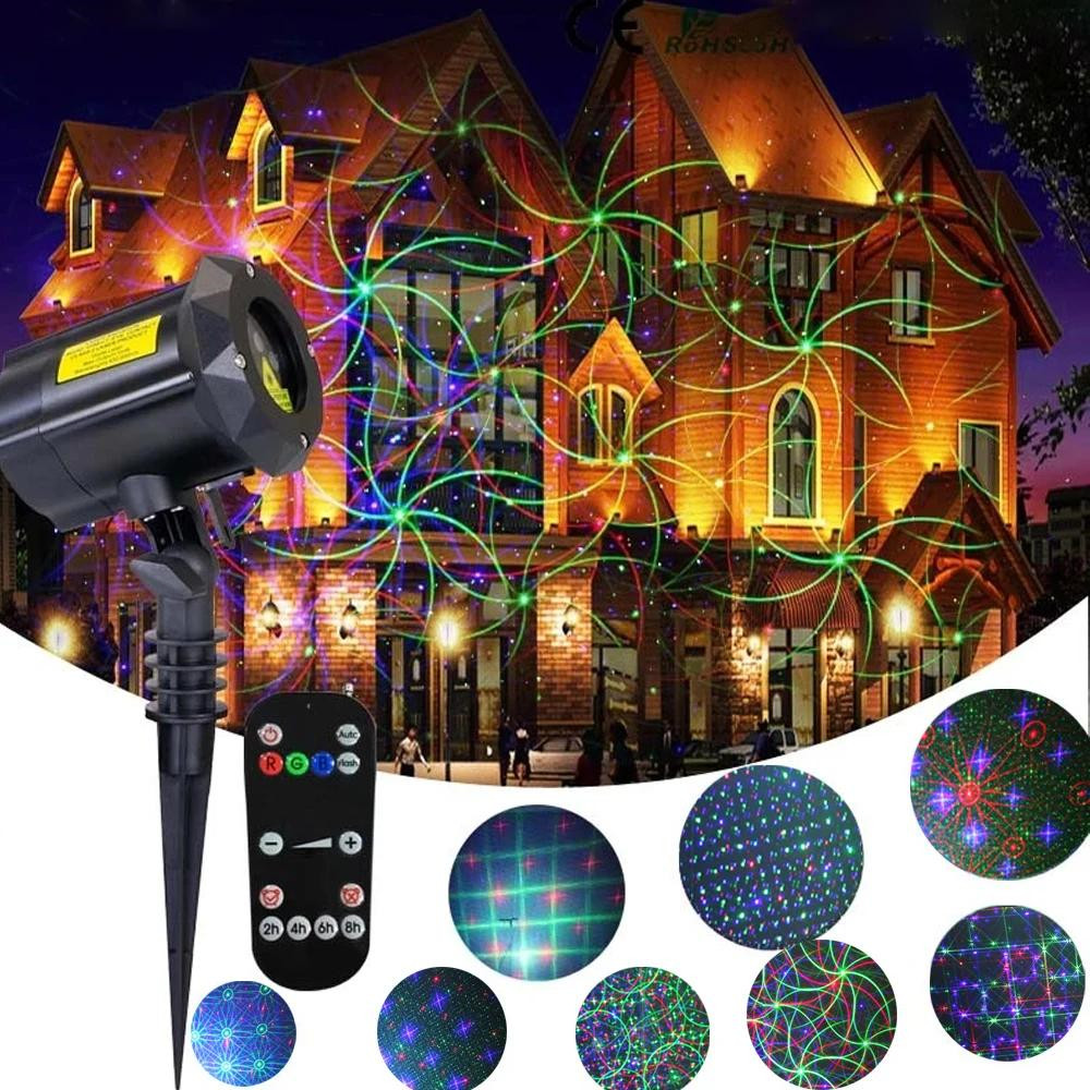 Outdoor Lighting For Front Of House - Kerst Laserlicht Buiten Projector Kosmische Patroon