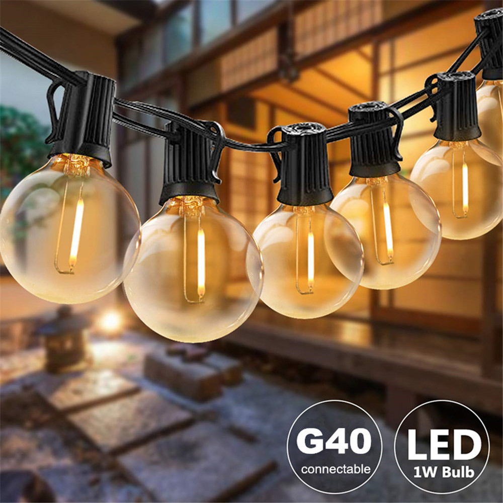 String Light Bistro - 25FT/50FT G40 heldere globe lampen buitenverlichting