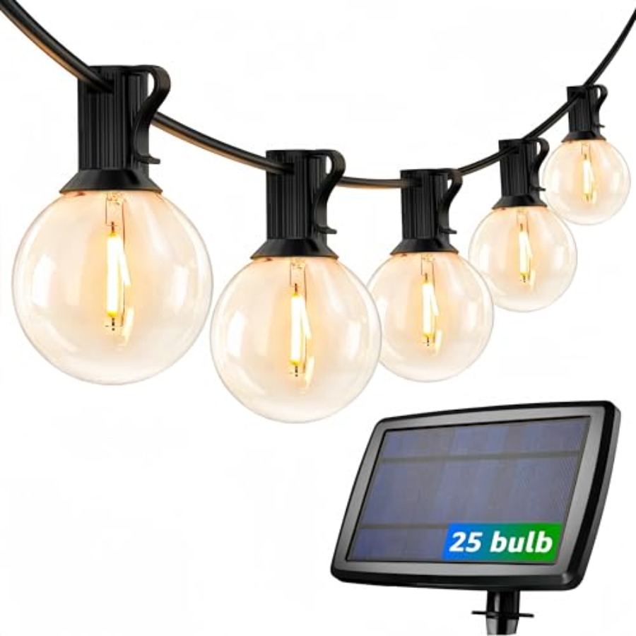 String Light Bistro - Solar Outdoor Lichtslingers Patio Bistro Lights,