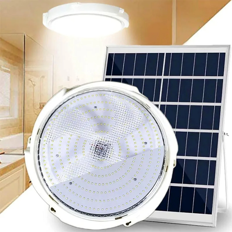 Outdoor Lighting Under Roof - LED-plafondlamp op zonne-energie, waterdichte afstandsbediening, binnen-