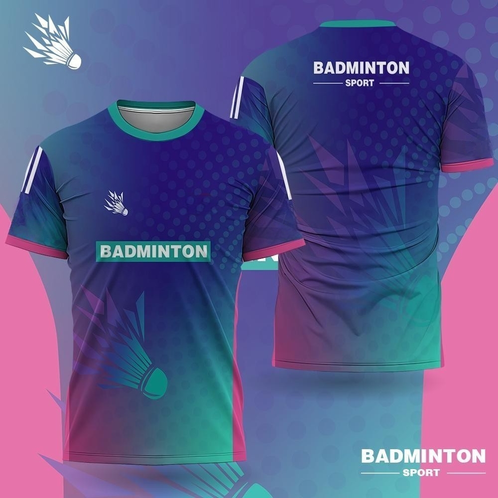 Outdoor Lighting Logo - Badmintonkleding voor heren Gradiënt 3D-print Badminton