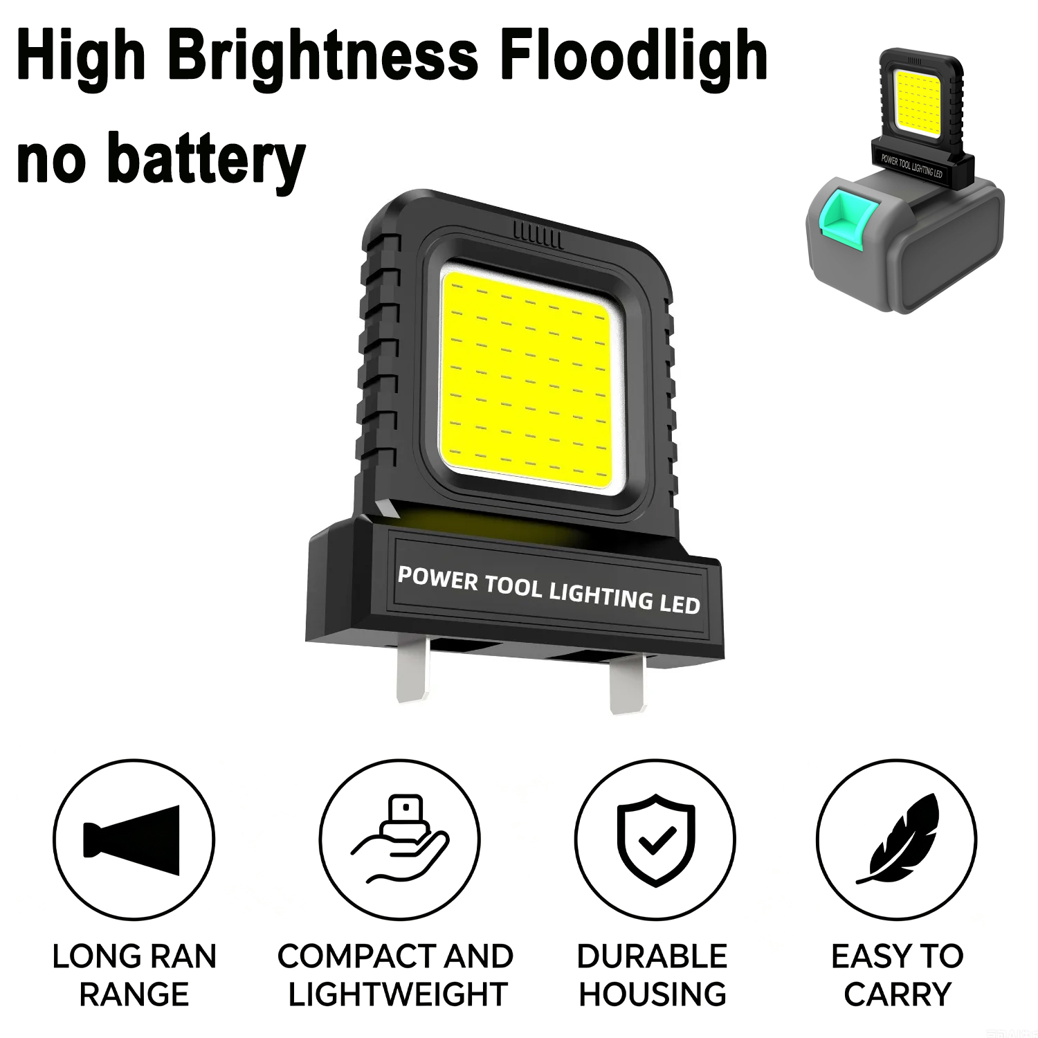 Outdoor Lighting Not Working - Op batterijen werkende LED-schijnwerper voor elektrisch
