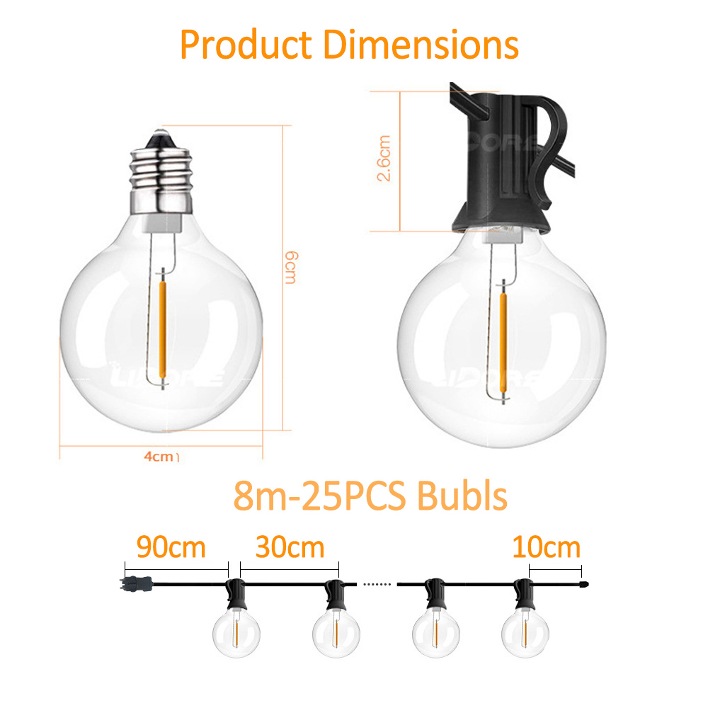 Buitenverlichting G40 Patio St - String Light Bistro recensie en prijs