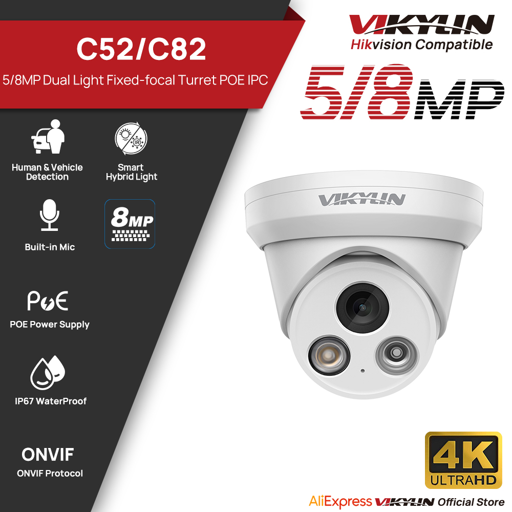 VIKYLIN 5/8MP 4K IP-camera Dua - Outdoor Lighting Under Roof recensie en prijs