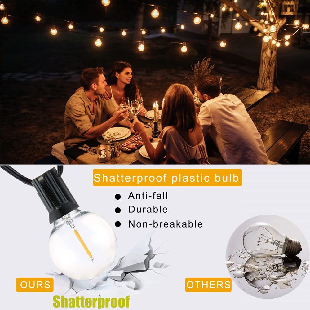 25FT/50FT G40 heldere globe la - String Light Bistro recensie en prijs