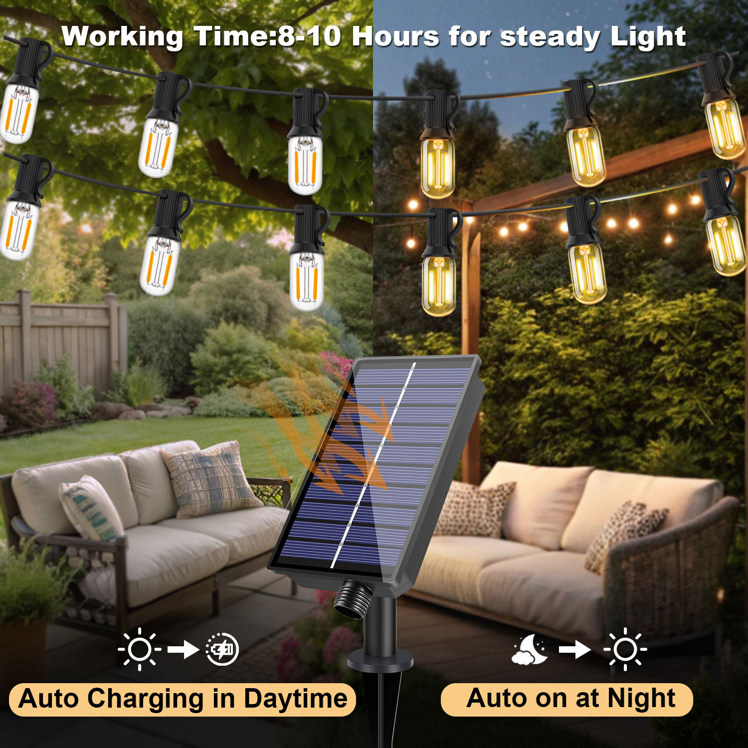 LED T22 Solar Lichtslingers 8  - String Light Bistro recensie en prijs