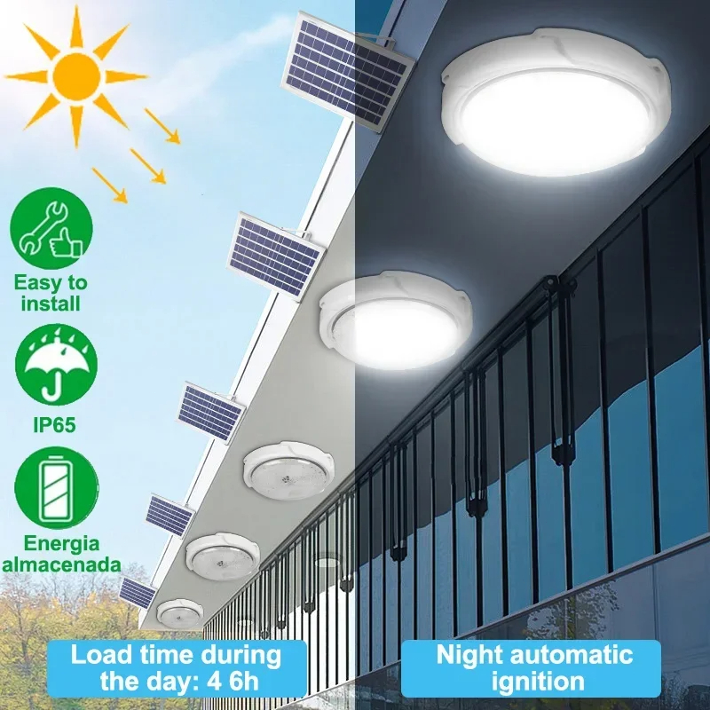 LED-plafondlamp op zonne-energ - Outdoor Lighting Under Roof recensie en prijs