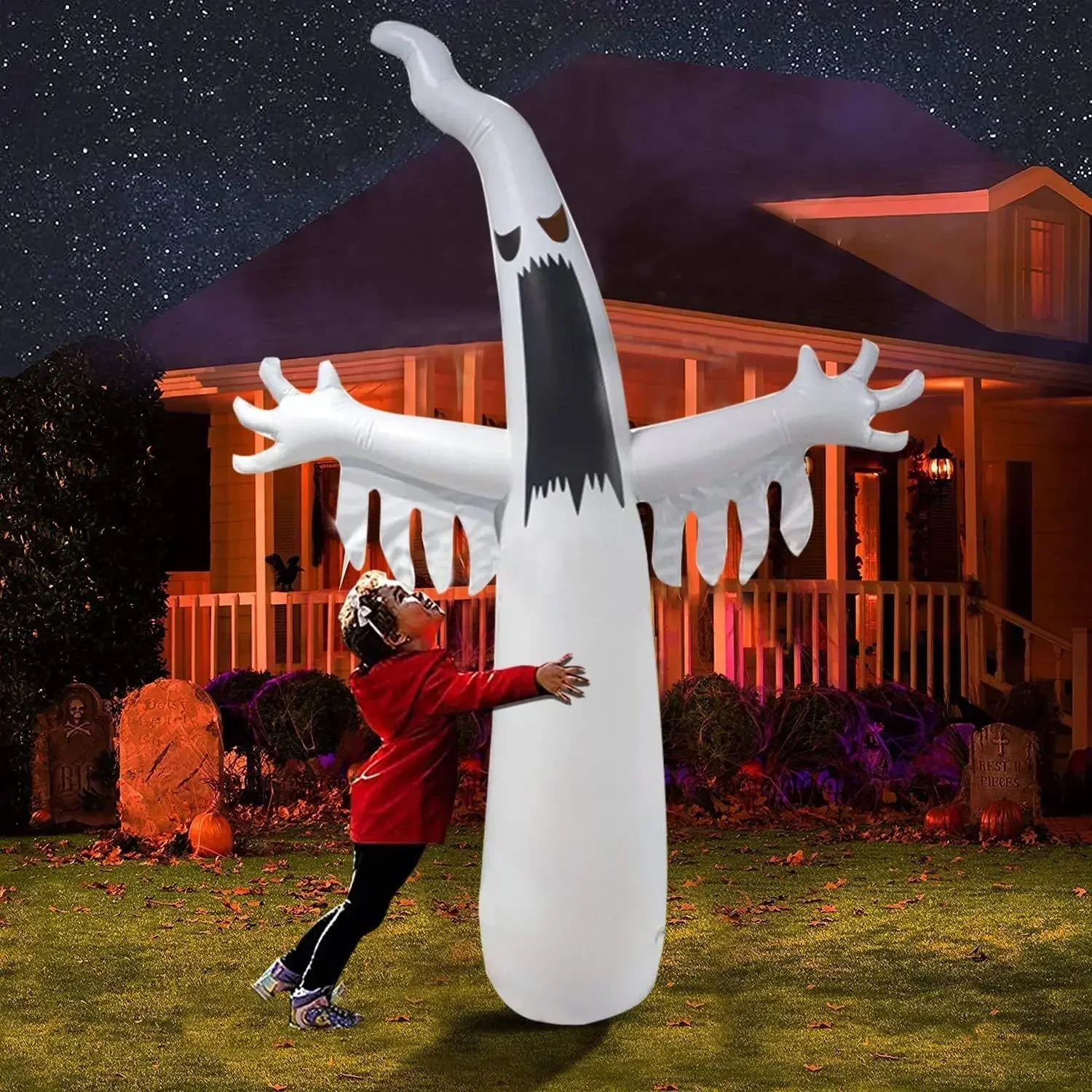 Halloween Opblaasbare Enge Spo - Outdoor Lighting For Front Of House recensie en prijs