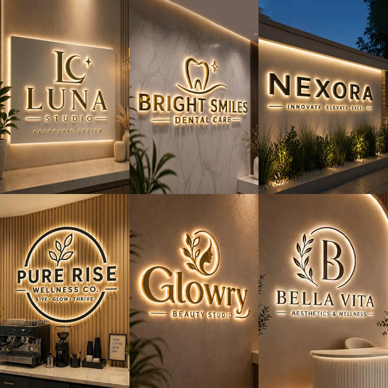 Op maat gemaakt bedrijfslogo,  - Outdoor Lighting Logo recensie en prijs