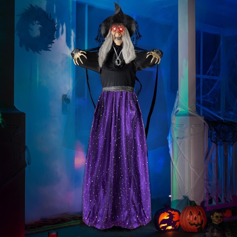 47'' Geanimeerde Heks Hallowee - Outdoor Lighting For Front Of House recensie en prijs