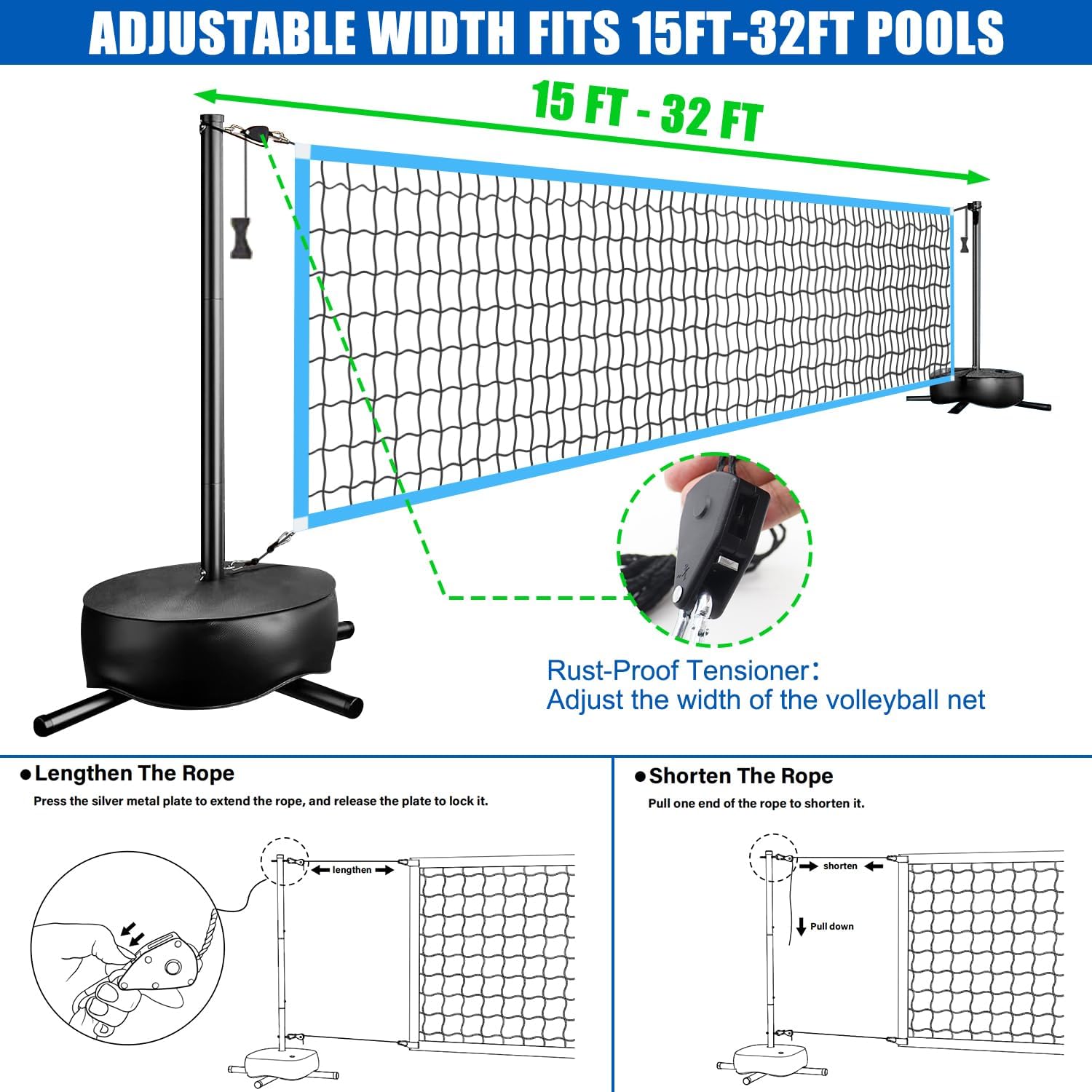 Draagbare LED volleybalnet voo - Outdoor Lighting Led recensie en prijs