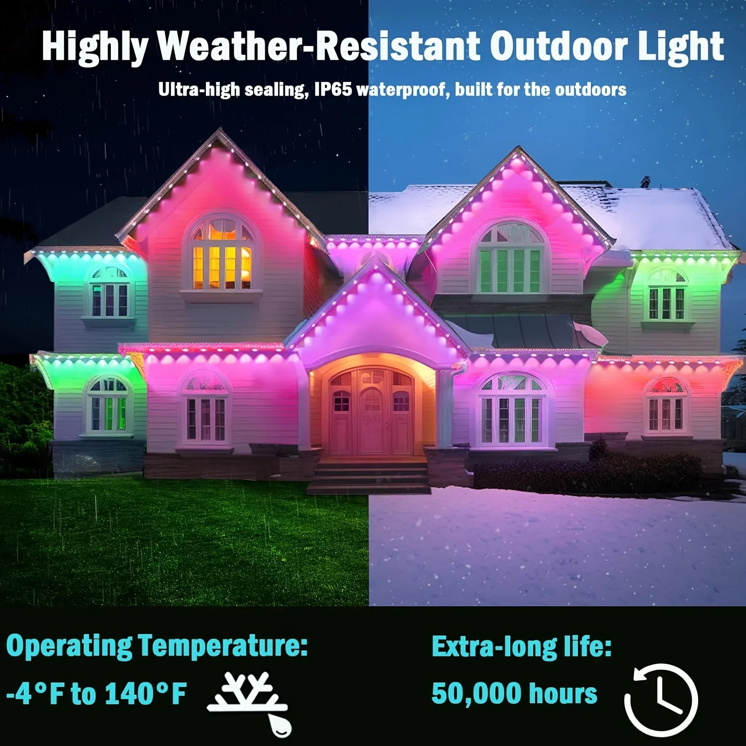 300FT Permanente Dakrand LED S - Outdoor Lighting For Front Of House recensie en prijs