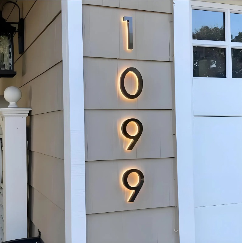 LED moderne huisnummers, water - Outdoor Lighting For Front Of House recensie en prijs