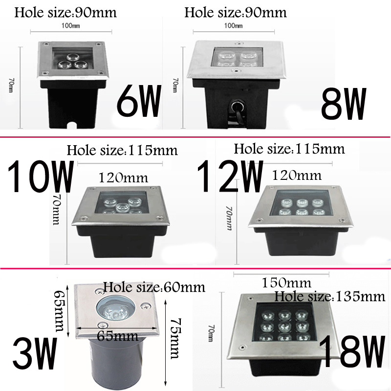 AC85-265V DC12V Waterdichte LE - Ground Light Recessed recensie en prijs