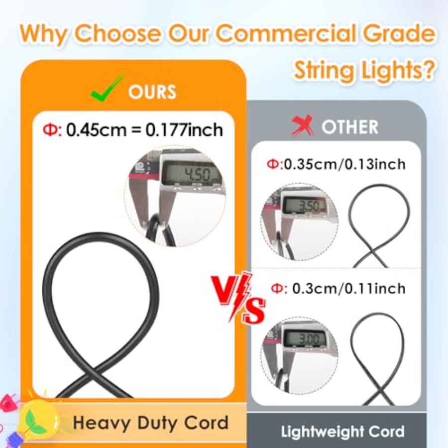 48 voet buitenverlichting voor - String Light Bistro recensie en prijs